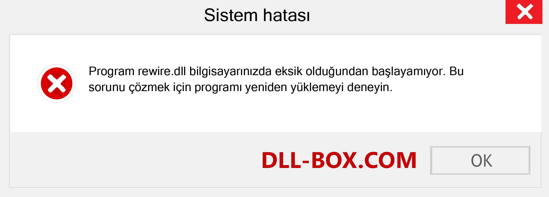 rewire.dll dosyası eksik mi? Windows 7, 8, 10 için İndirin - Windows'ta rewire dll Eksik Hatasını Düzeltin, fotoğraflar, resimler